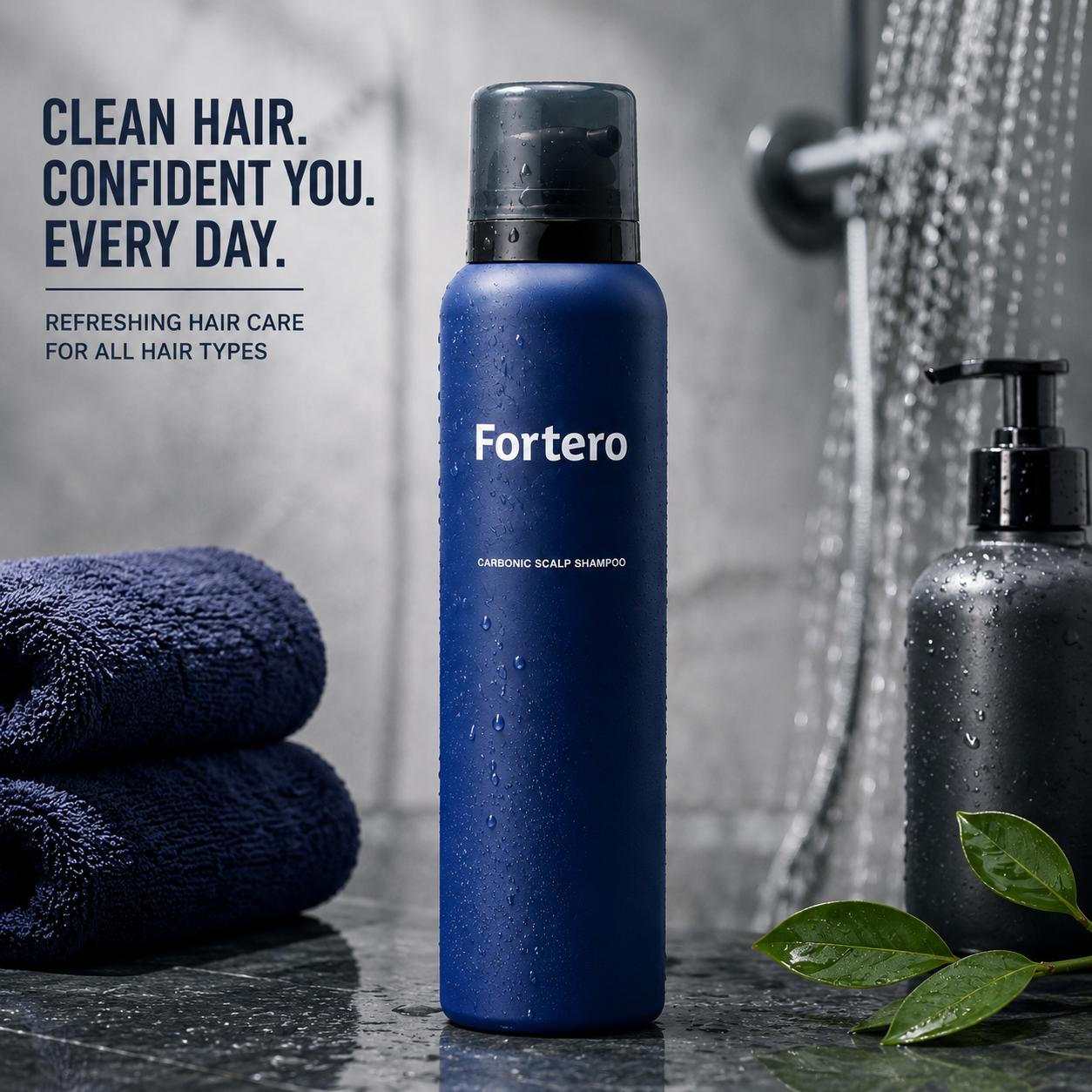Fortero Men's Daily Cleansing Shampoo for All Hair Types