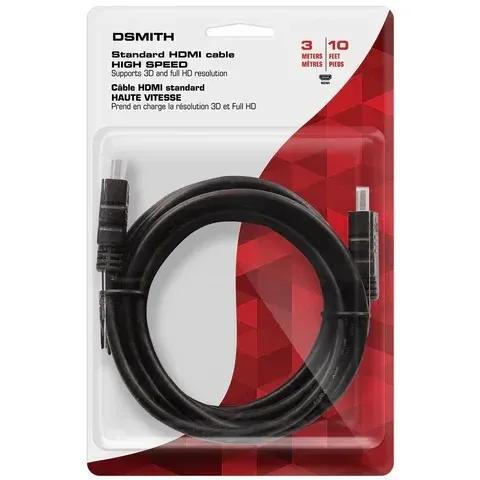 DSmith 3M (10ft) High Speed HDMI Cable Full HD