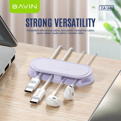 BAVIN CA68 Desktop Cable Organizer ABS Cord Management Clip