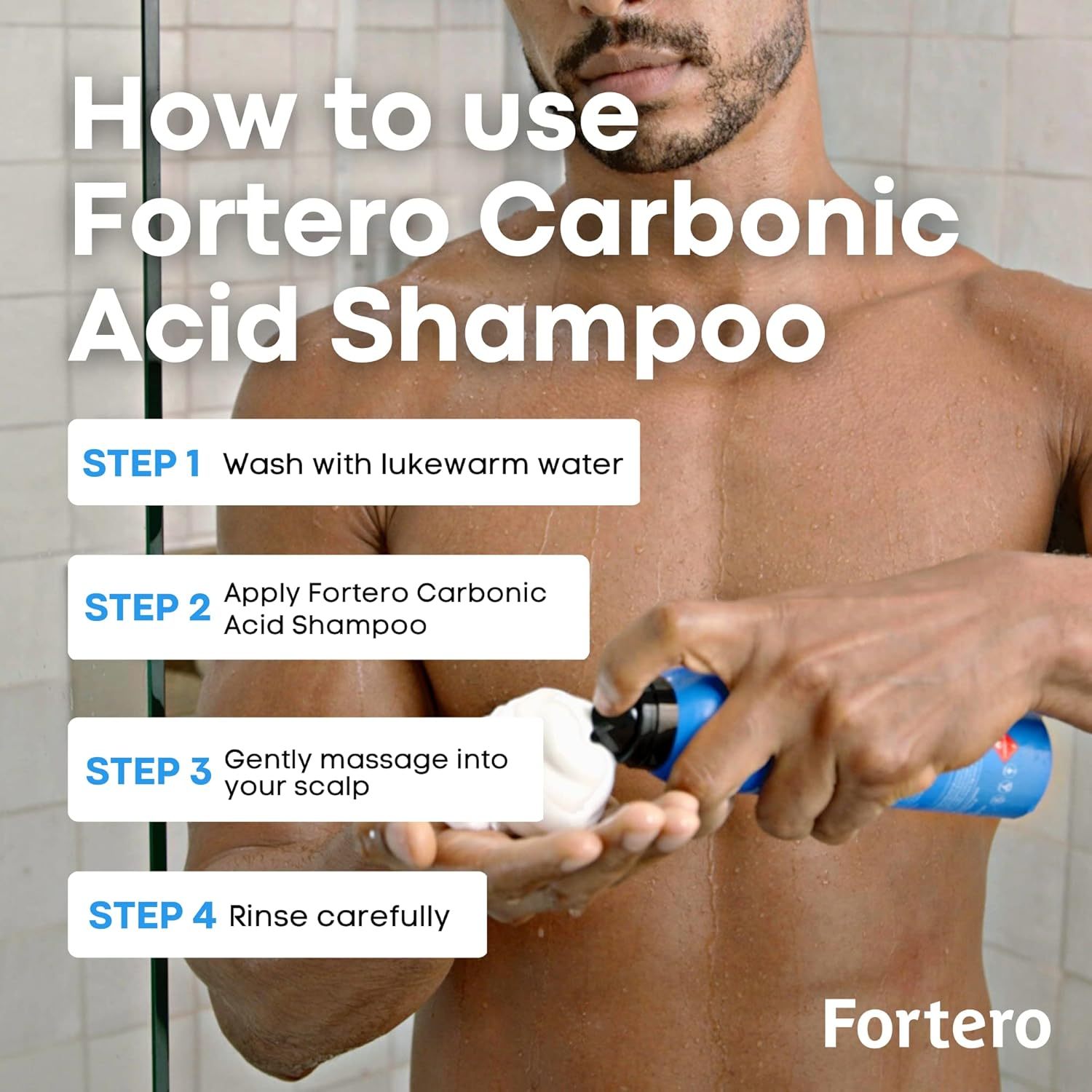 Fortero Men's Anti-Thinning Conditioner for Fuller-Looking Hair