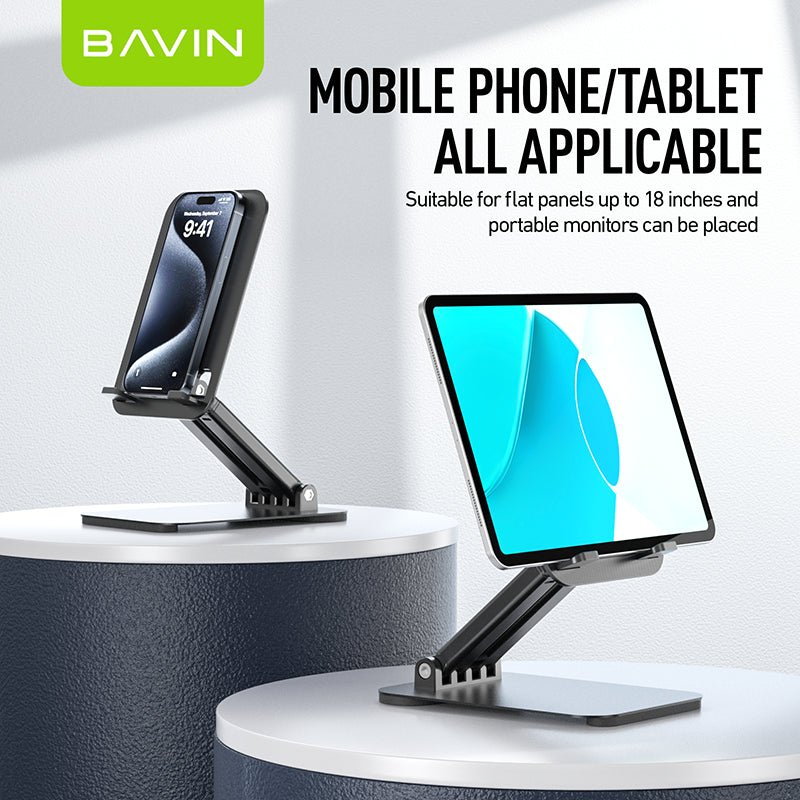 BAVIN PS18 Universal Foldable Aluminum Phone & Tablet Stand - Closeoutconnect