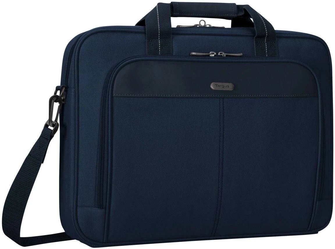 Targus TCT02702GL Classic Slim 15–16" Laptop Briefcase, Blue - Closeoutconnect