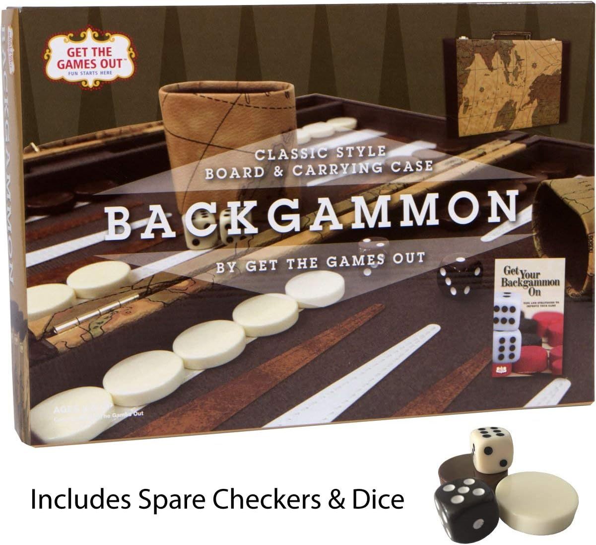 Travel Backgammon Set with Strategy Guide – Small Map Edition - Closeoutconnect