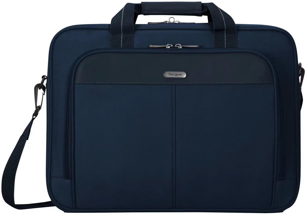 Targus TCT02702GL Classic Slim 15–16" Laptop Briefcase, Blue - Closeoutconnect