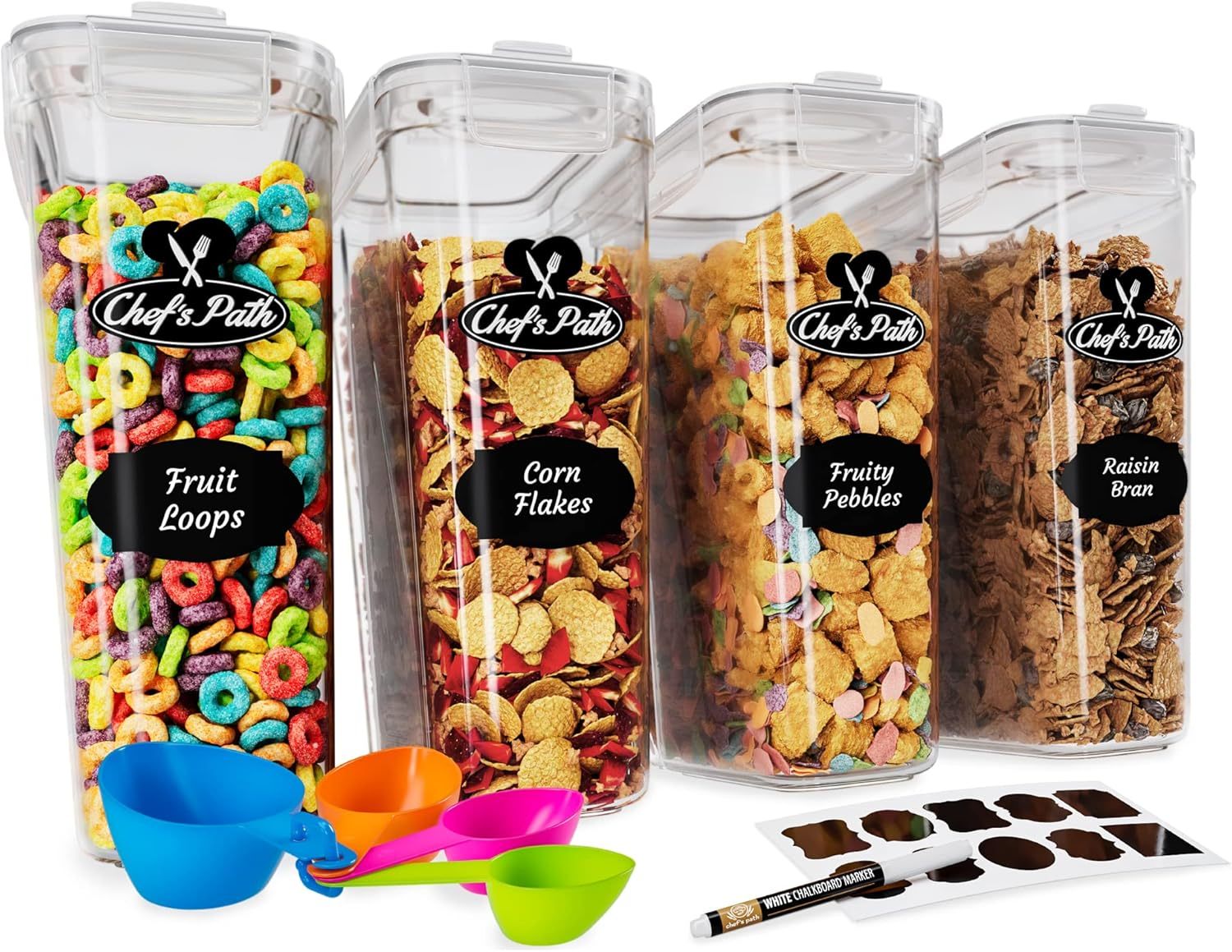Chef's Path Airtight Cereal Storage Container Set 135.2oz BPA-Free