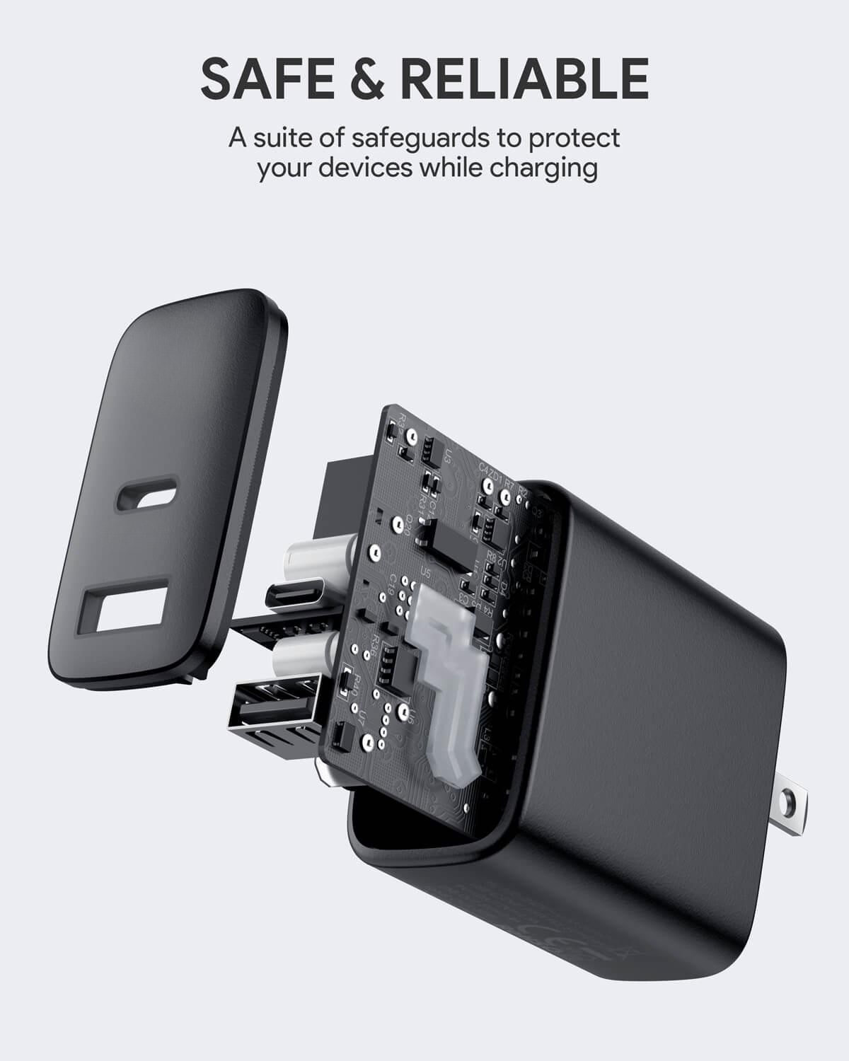 AUKEY Swift 32W PD Fast Charger Adapter PA-F3S, Black