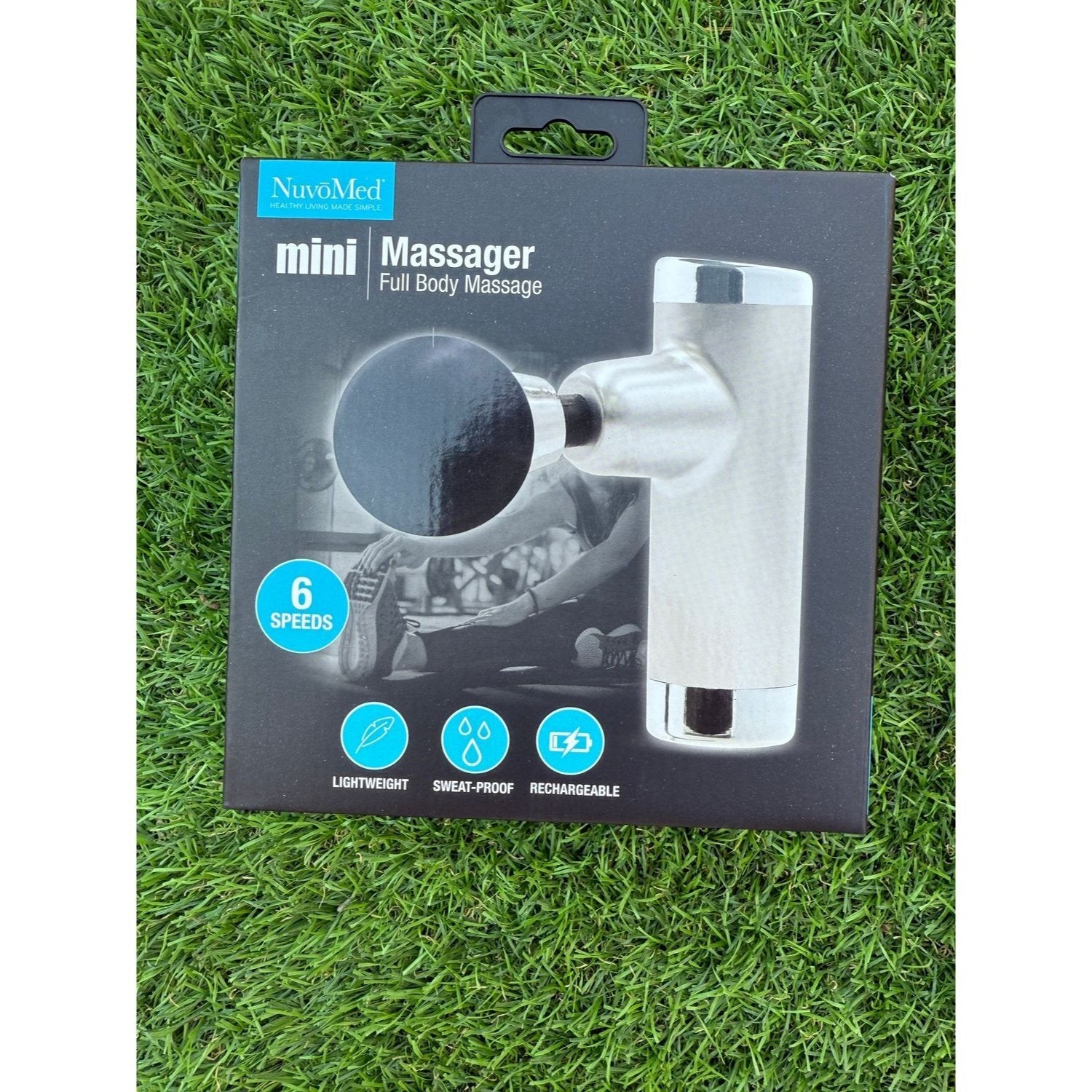 Nuvomed Handheld Mini Massager with 6 Speed Settings