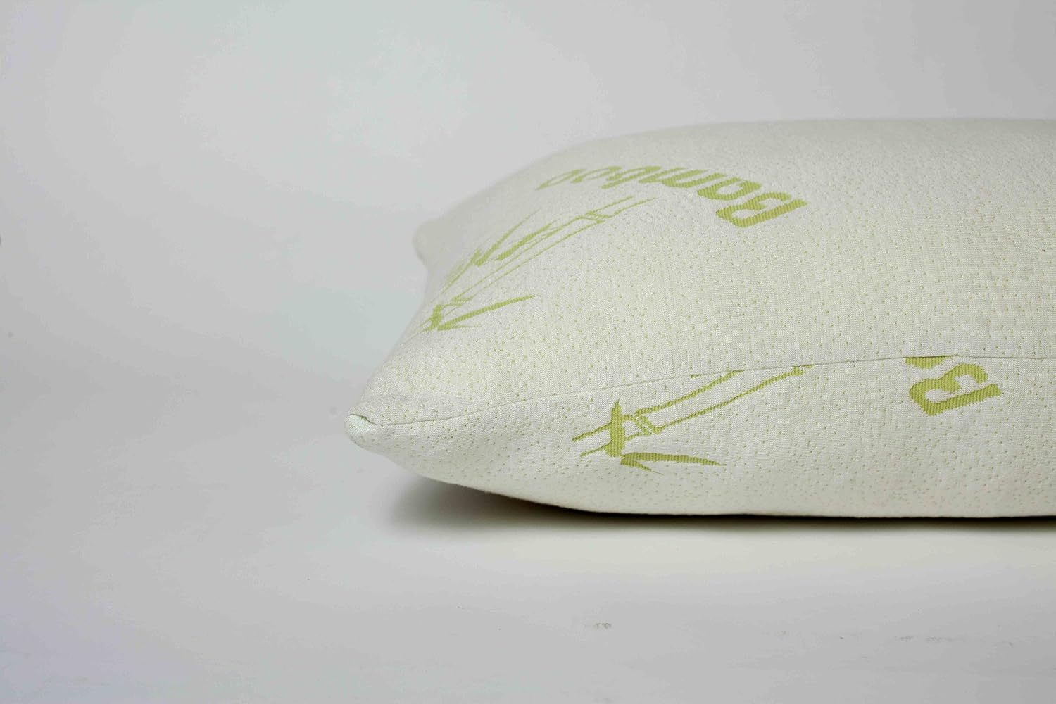 Queen Shredded Memory Foam Bamboo Pillow – Hypoallergenic Support