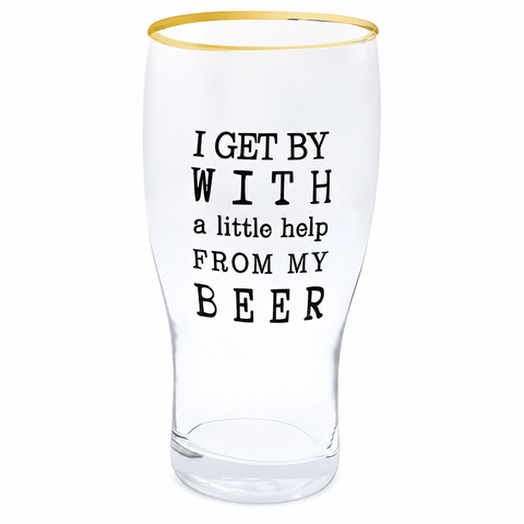 Pack of 3 Printed Beer Glasses for Beer Lovers – Model TGY217 - Closeoutconnect