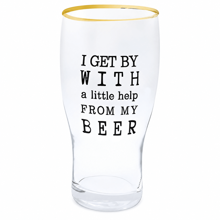 Pack of 3 Printed Beer Glasses for Beer Lovers – Model TGY217 - Closeoutconnect