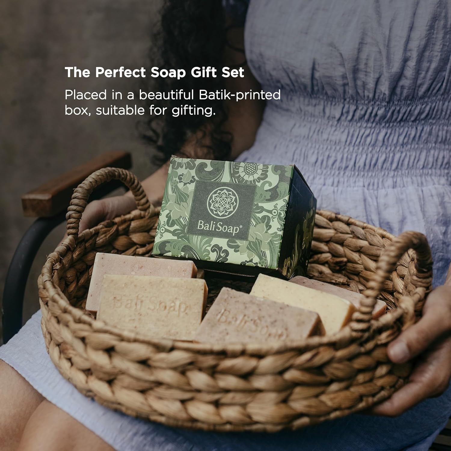 Bali Soap Natural Bar Gift Set 6 Pack Vegan Handmade Face Body Soap 3.5 Oz