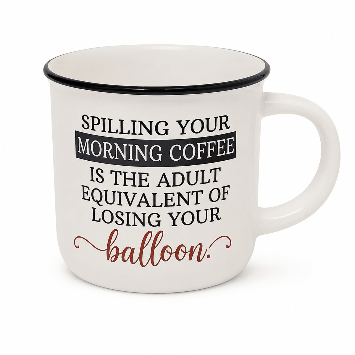 Set of 5 Assorted 14 Oz Ceramic Printed Coffee Mugs – Funny Designs - Closeoutconnect
