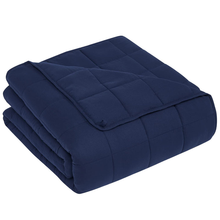 12 lb (5.4 kg) Soft Cooling Weighted Blanket for Adults & Kids with Glass Beads - Closeoutconnect