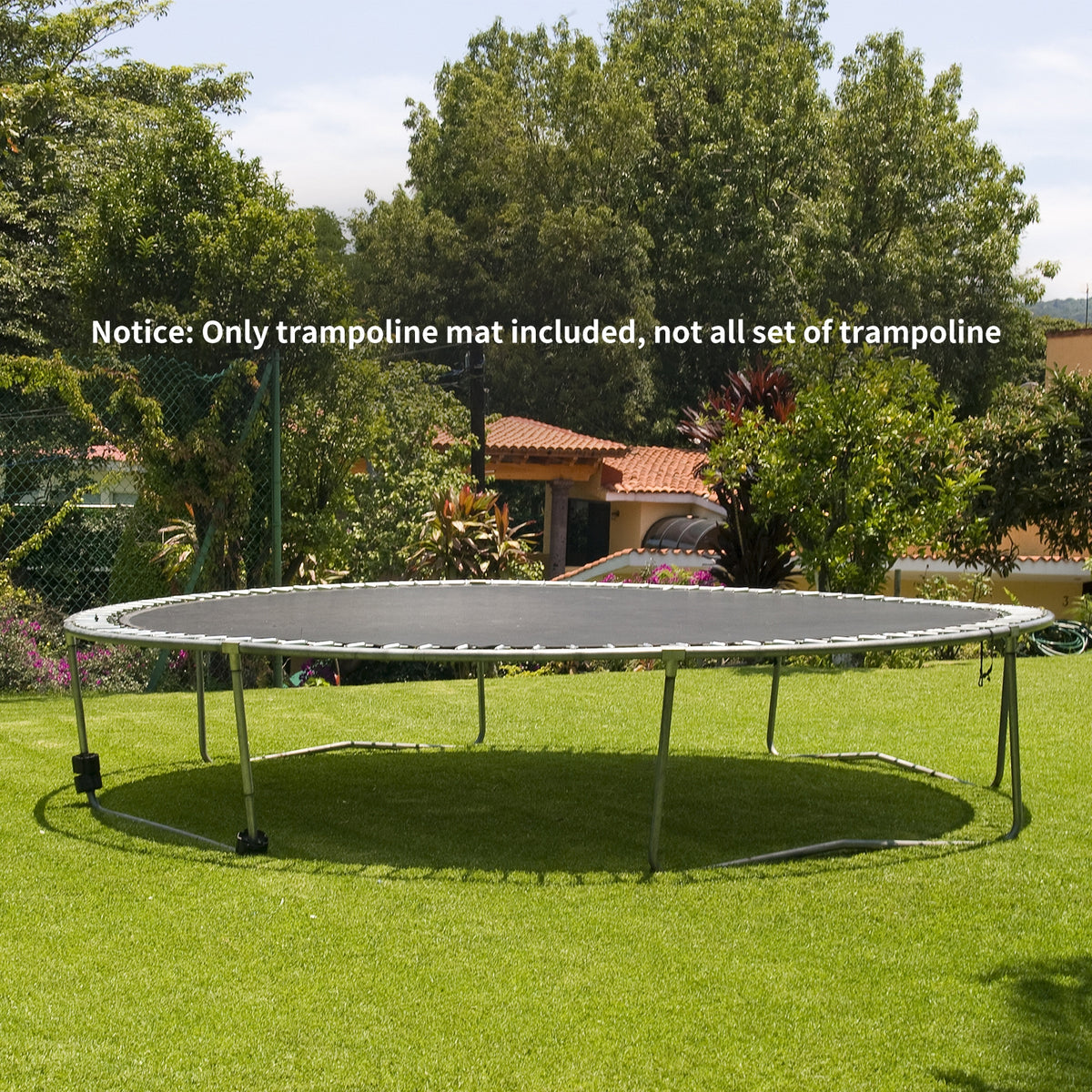 12FT Trampoline Replacement Enclosure Net – Protective Surround Mesh, Black - Closeoutconnect