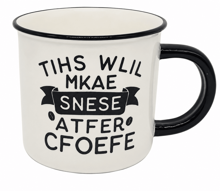 14 Oz Ceramic Coffee Mug – “This Will Make Sense After Coffee” – SF1952 - Closeoutconnect
