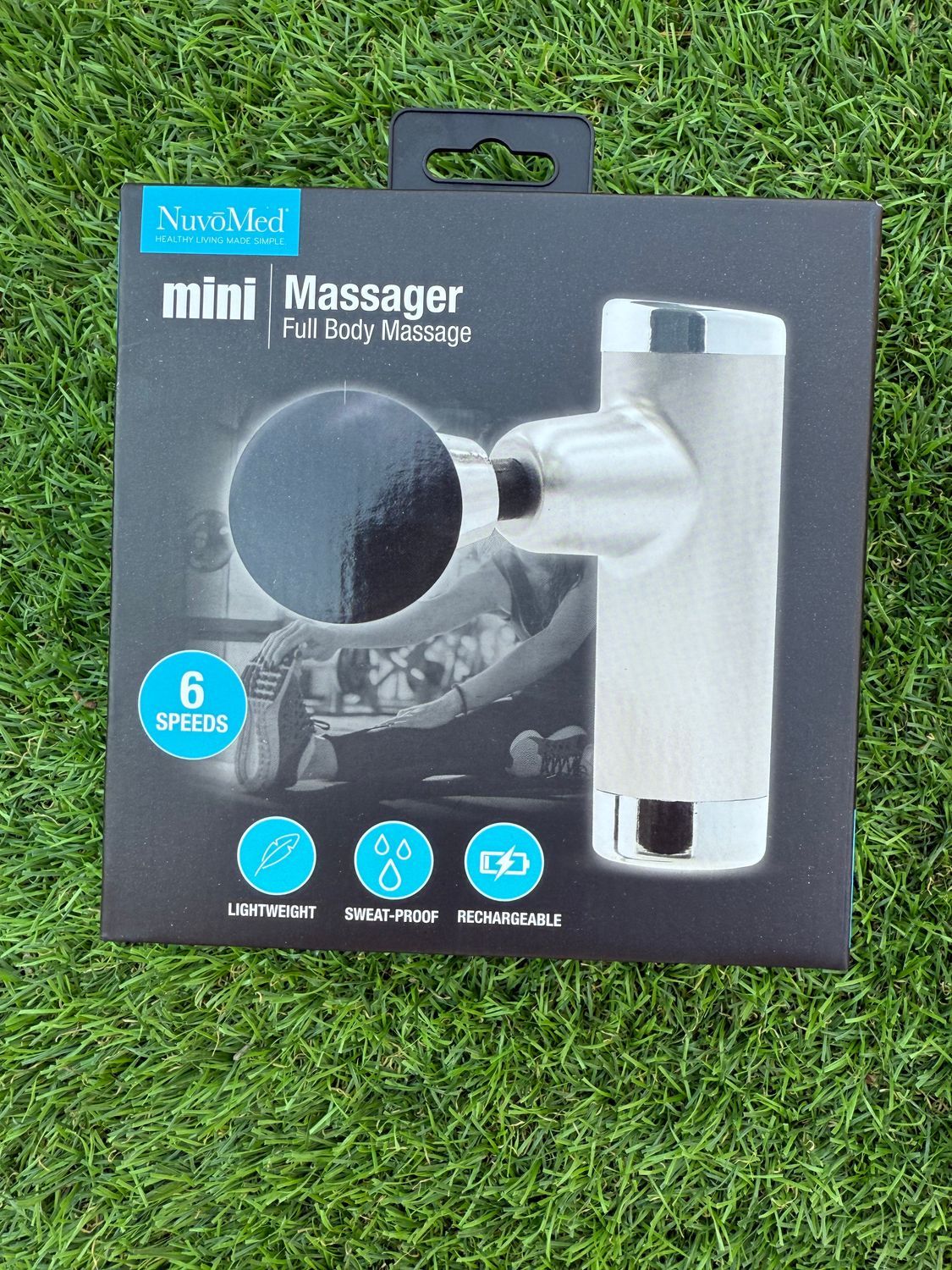 Nuvomed Handheld Mini Massager with 6 Speed Settings