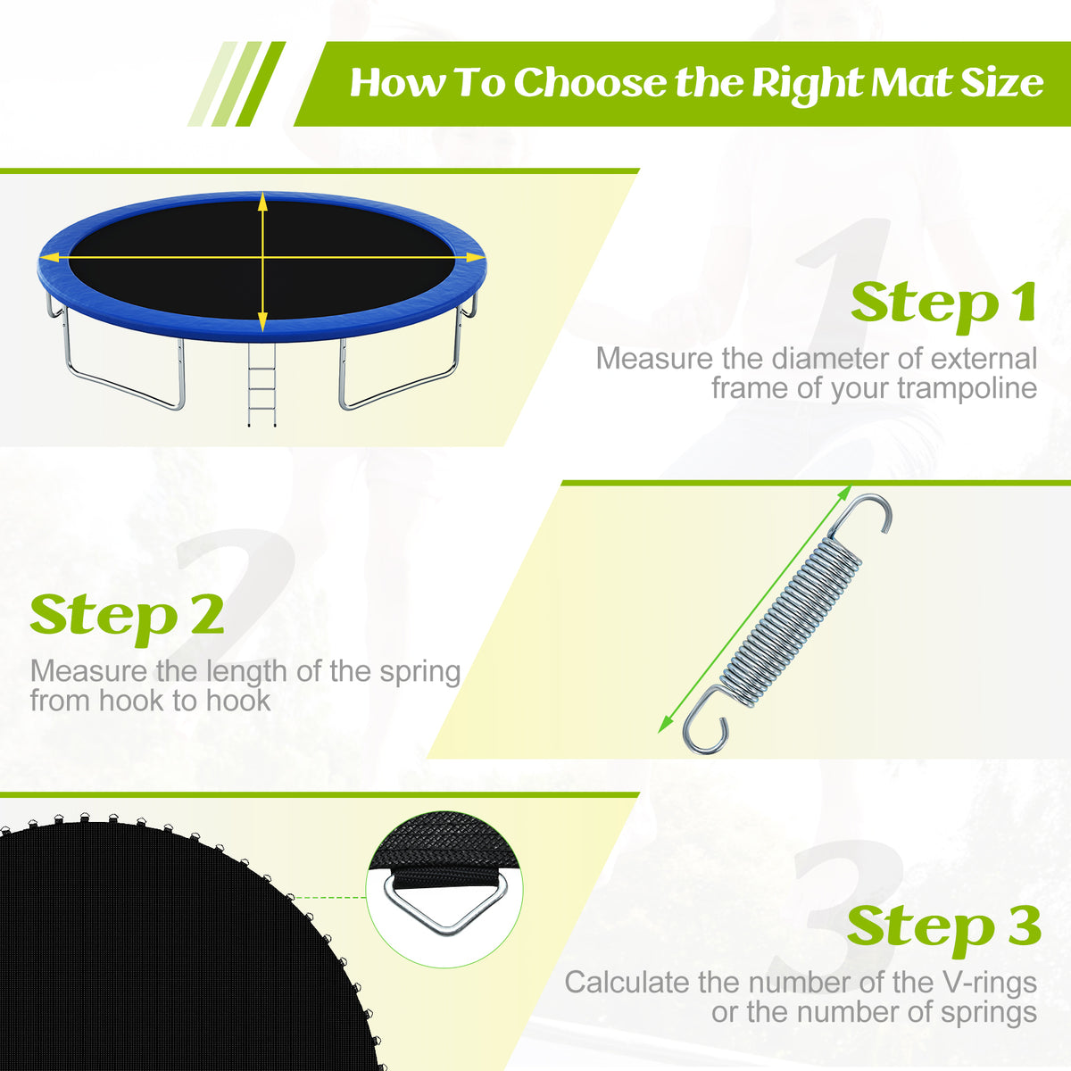12FT Trampoline Replacement Enclosure Net – Protective Surround Mesh, Black - Closeoutconnect