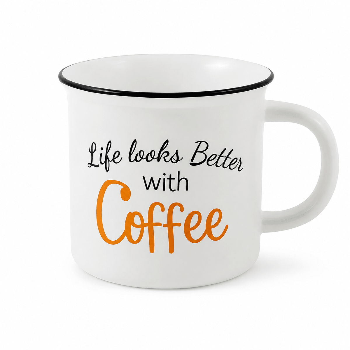 Set of 5 Assorted 14 Oz Ceramic Printed Coffee Mugs – Funny Designs - Closeoutconnect