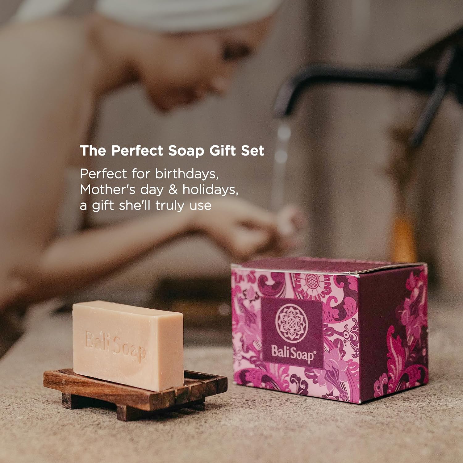 Bali Soap Women’s Natural Soap Gift Set 6pc | Vegan Bar Soap