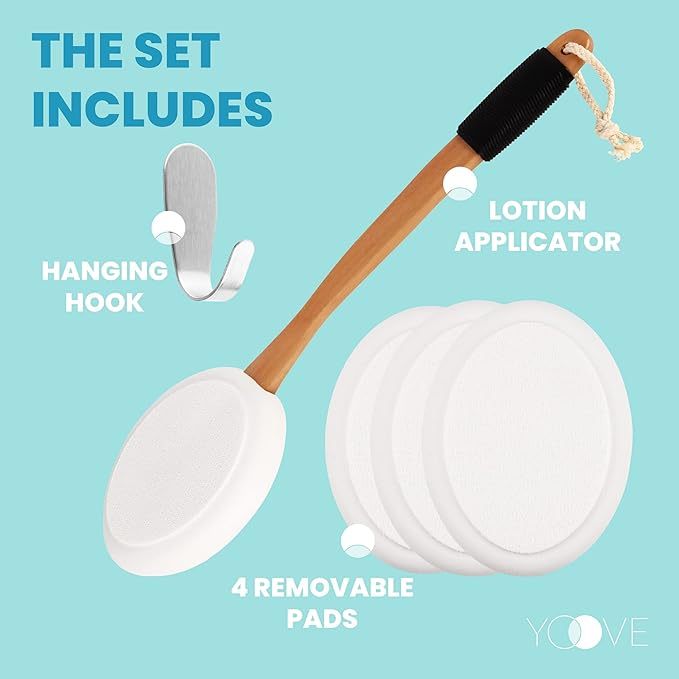 Yoove 17-Inch Long Handle Lotion Applicator for Back