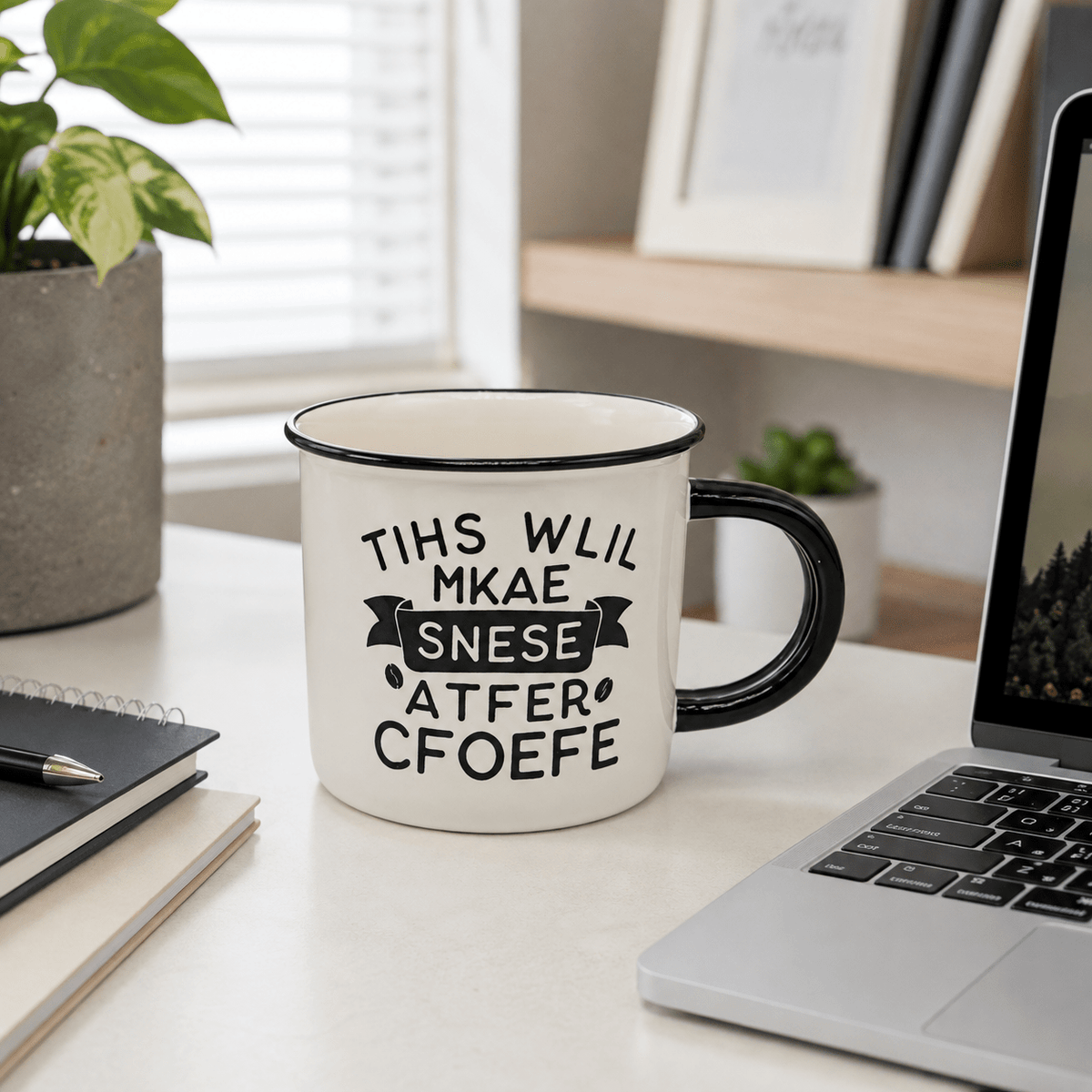 14 Oz Ceramic Coffee Mug – “This Will Make Sense After Coffee” – SF1952 - Closeoutconnect