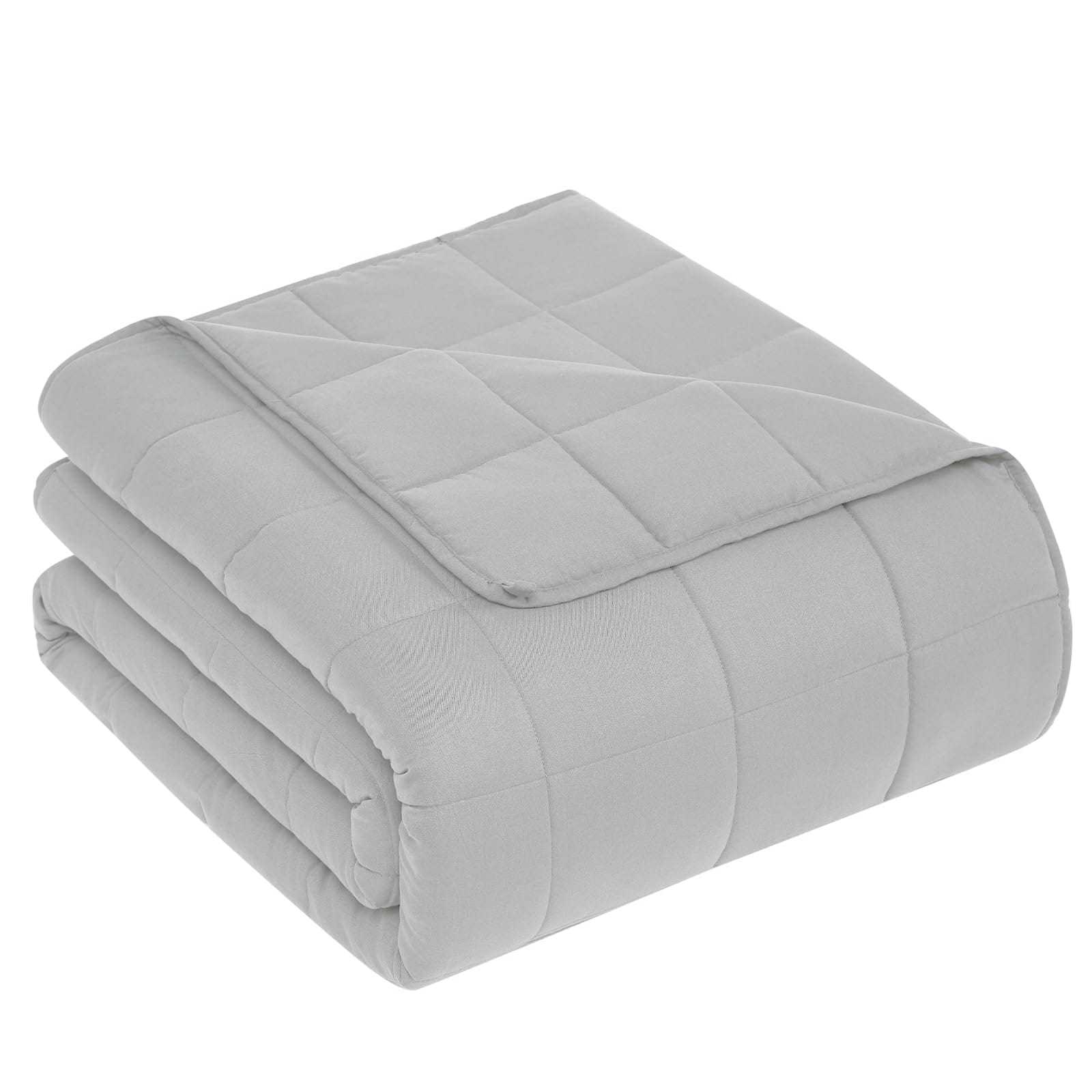 Twin Size 10 lb (4.5 kg) Cooling Weighted Blanket with Premium Glass Beads