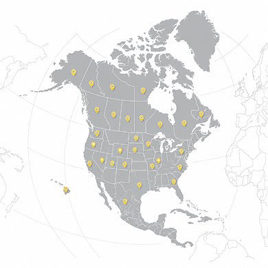 Buyer network across Canada and the United States
